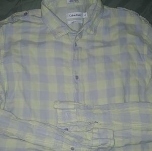 Calvin klein button down shirt with roll cuffs